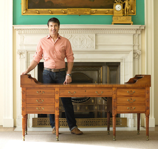 Christophe Pourny with desk